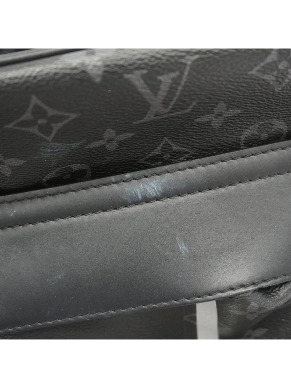 Louis Vuitton Boston Bag Monogram Eclipse Flash Black 2-Way Fragment Design